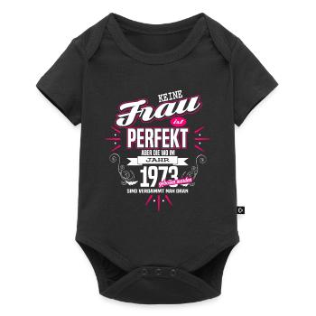 Perfekte Frau - Geboren 1973 - Baby Premium Kurzarmbody - Schwarz - Vorne