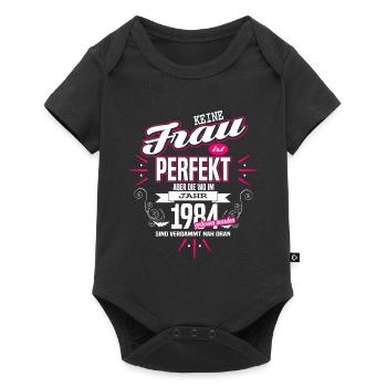 Perfekte Frau - Geboren 1984 - Baby Premium Kurzarmbody - Schwarz - Vorne