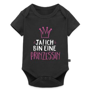 Ich bin eine Prinzessin - Baby Premium Kurzarmbody - Schwarz - Vorne