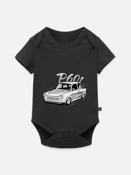  P601 - Zweitakt DDR - Baby Premium Kurzarmbody - Schwarz
