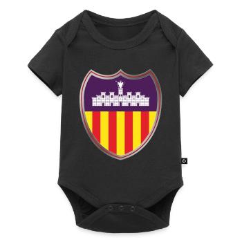 Majorque (manteau des bras) - Body à manches courtes Premium Bébé - noir - Devant