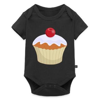 Cupcake - Baby Premium short-sleeve bodysuit - black - Front