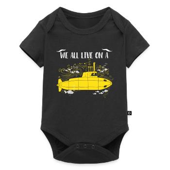 Cute Yellow Submarine Shirt - Baby Premium short-sleeve bodysuit - black - Front