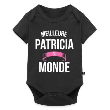 Meilleure Patricia du monde femme - Body à manches courtes Premium Bébé - noir - Devant