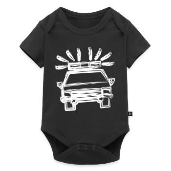 police car - Baby Premium short-sleeve bodysuit - black - Front