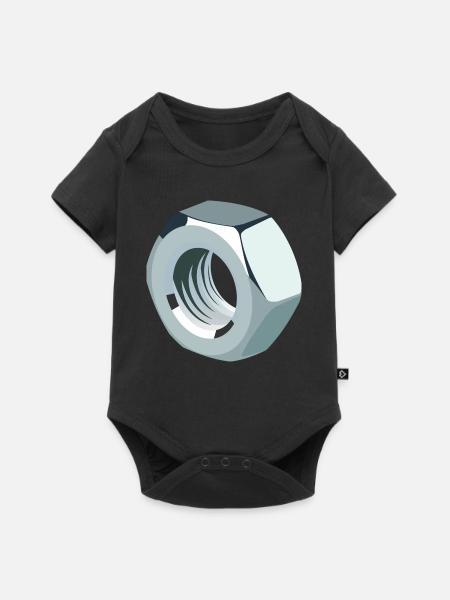 Mutter - Baby Premium Kurzarmbody - Schwarz