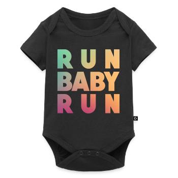 Run Baby Run - Baby Premium short-sleeve bodysuit - black - Front