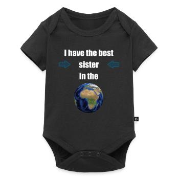 I have the best sister in the world! - Baby Premium short-sleeve bodysuit - black - Front