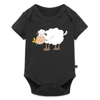 sheep - Baby Premium short-sleeve bodysuit - black - Front