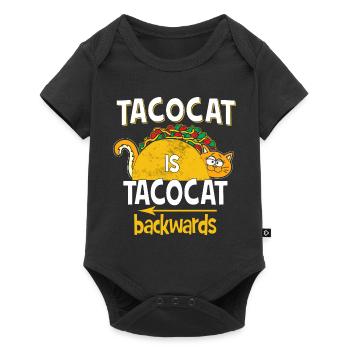 Tacocat Is Tacocat Backwards - Funny Sayings Fun - Baby Premium short-sleeve bodysuit - black - Front