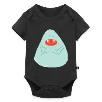 Little green monster - Baby Premium short-sleeve bodysuit - black - Front
