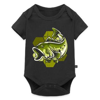 Angler fish - Baby Premium short-sleeve bodysuit - black - Front