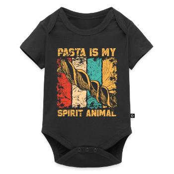 Pasta Noodle Gift - Baby Premium short-sleeve bodysuit - black - Front