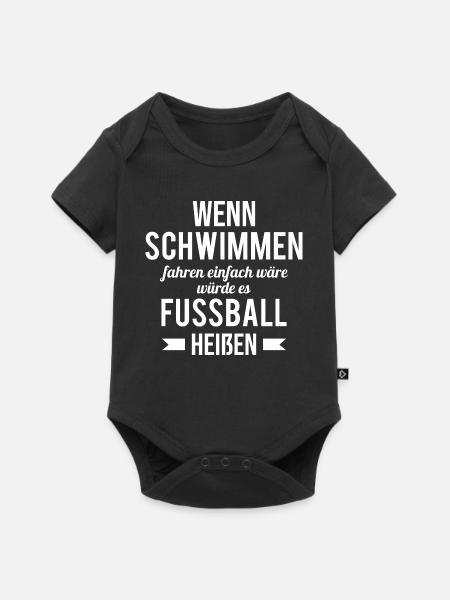 Schwimmer spruch rentner opa oma Wasserratte - Baby Premium Kurzarmbody - Schwarz