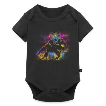 Football Colors - Baby Premium Kurzarmbody - Schwarz - Vorne