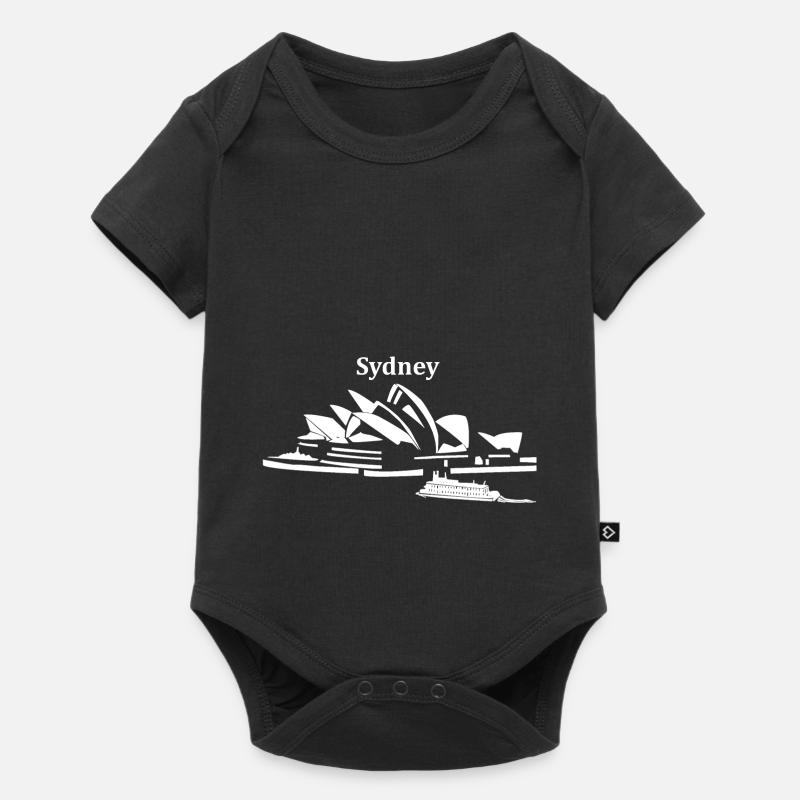 Sydney T-Shirt Sweat À Capuche Pull Cadeau De Vacances - Body à manches courtes Premium Bébé - noir