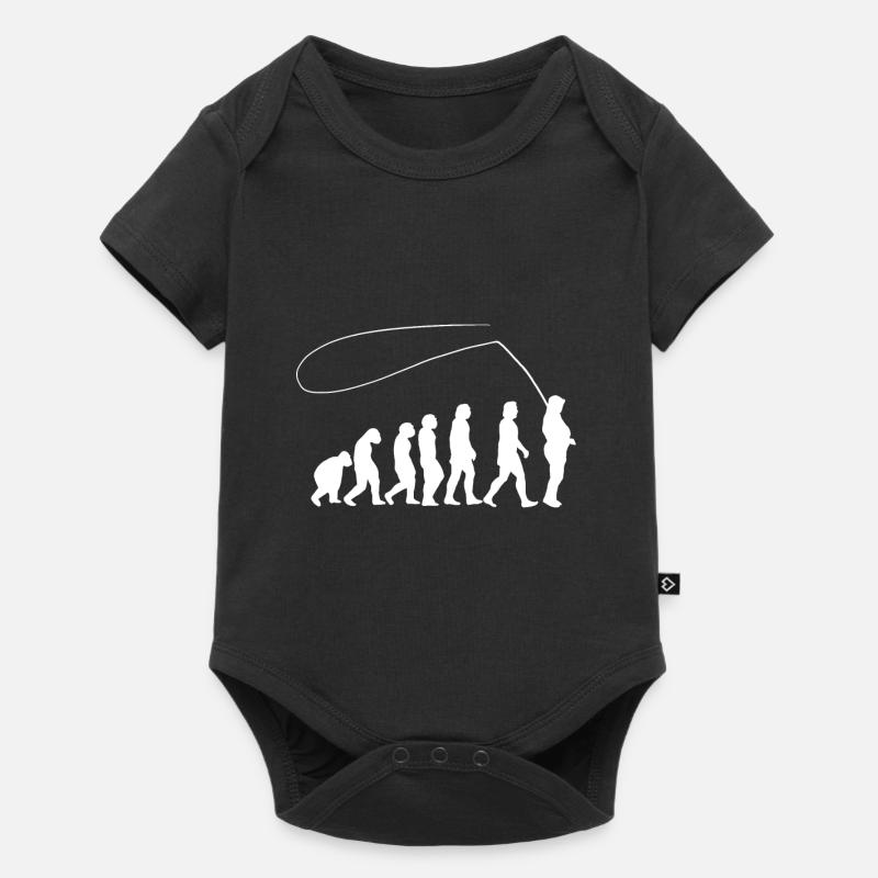 Cadeau pêche pêche mouche pêche pêcheur - Body à manches courtes Premium Bébé - noir