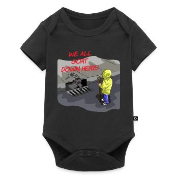 WE ALL GOAT DOWN HERE - Baby Premium Kurzarmbody - Schwarz - Vorne