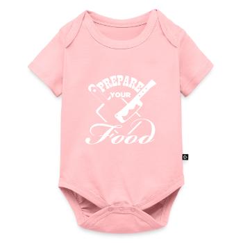 J’adore la nourriture. - Body à manches courtes Premium Bébé - rose - Devant