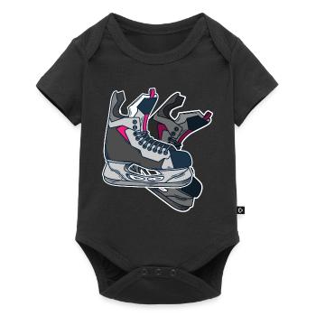 Patins à glace Patins à glace - Body à manches courtes Premium Bébé - noir - Devant