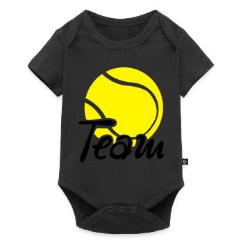 tennis_team - Body à manches courtes Premium Bébé - noir - Devant