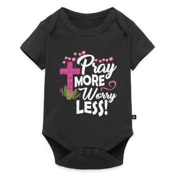 Lustiges Jesus Christen Sprüche Liebe Geschenk - Baby Premium Kurzarmbody - Schwarz - Vorne