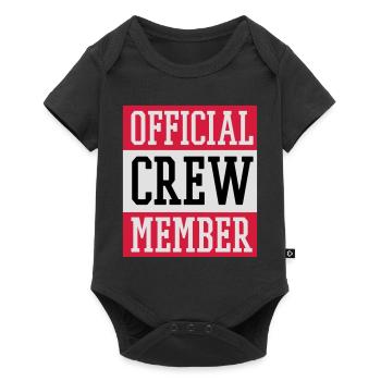 official crew member - Body à manches courtes Premium Bébé - noir - Devant