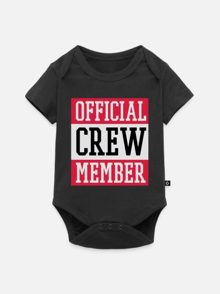 Official Crew Member - Baby Premium Kurzarmbody - Schwarz
