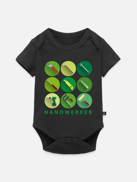 handwerker_02201502 - Baby Premium Kurzarmbody - Schwarz