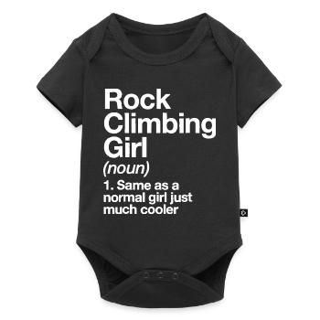 T-shirt Définition de fille d'escalade Funny Sports - Body à manches courtes Premium Bébé - noir - Devant