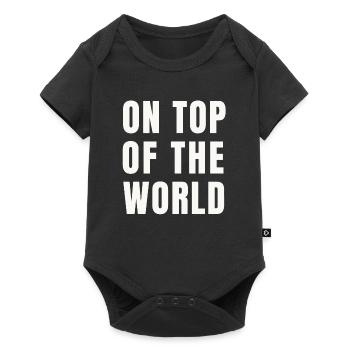 Au sommet du monde (idée cadeau) - Body à manches courtes Premium Bébé - noir - Devant