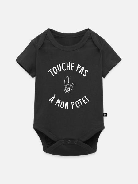 Touche pas à mon pote - Body à manches courtes Premium Bébé - noir