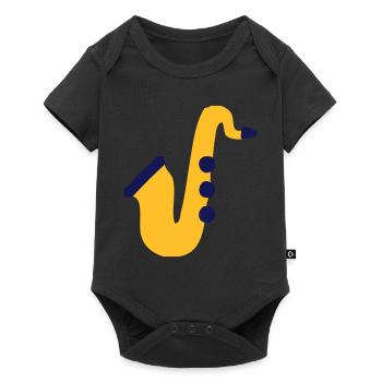 Saxophone - Baby Premium short-sleeve bodysuit - black - Front