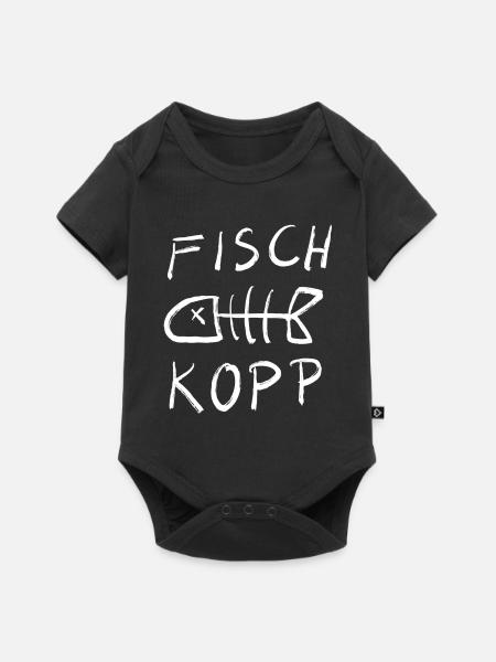 Fischkopp - Baby Premium Kurzarmbody - Schwarz