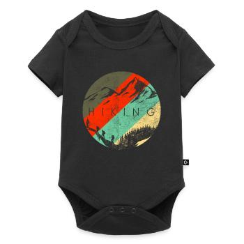 Mountaineering hiking climbing bouldering mountain climbing - Baby Premium short-sleeve bodysuit - black - Front