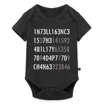 Intelligence-Citation from Science Intelligence Nerd - Baby Premium short-sleeve bodysuit - black - Front
