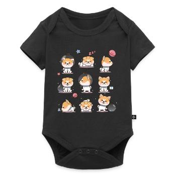 Shiba Inu - Baby Premium short-sleeve bodysuit - black - Front