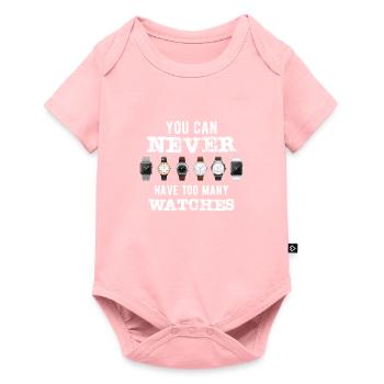 Funny You Can Never Have Too Many Watches - Baby Premium short-sleeve bodysuit - rose - Front