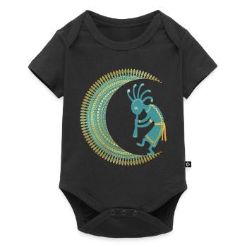 Native American - Kokopelli Mandala Half Moon 1 - Body à manches courtes Premium Bébé - noir - Devant