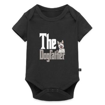Hundelsker Husky Dog Fader Mafia Kære BestH - Premium kortærmet baby-body  - sort - Foran