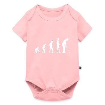 EVOLUTION Golf White - Baby Premium Kurzarmbody - Rosa - Vorne