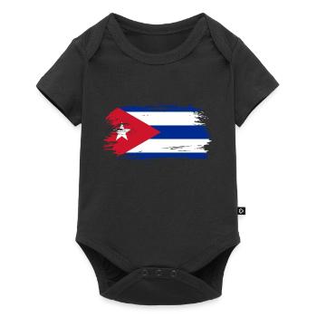 Drapeau cubain - Body à manches courtes Premium Bébé - noir - Devant