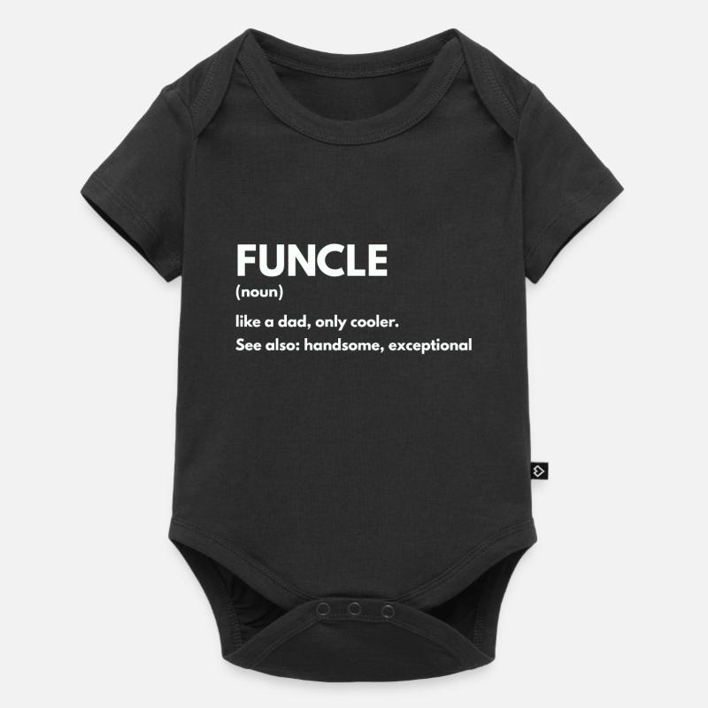 Funcle - Body à manches courtes Premium Bébé - noir