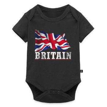 Great Britain United Kingdom UK Flag - Baby Premium short-sleeve bodysuit - black - Front