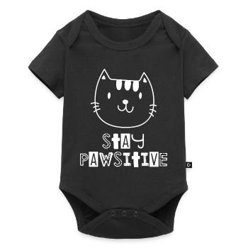 Cat - Baby Premium short-sleeve bodysuit - black - Front