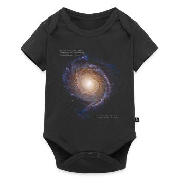 Spiral Galaxy NGC 3147 - Baby Premium short-sleeve bodysuit - black - Front