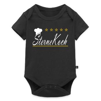 Sternekoch - Baby Premium Kurzarmbody - Schwarz - Vorne