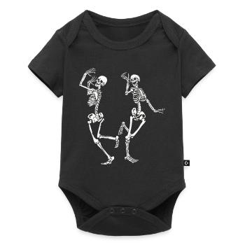 Death Dance Macabres Skeleton Halloween Costume - Baby Premium short-sleeve bodysuit - black - Front