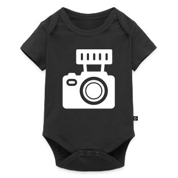Camera - Baby Premium short-sleeve bodysuit - black - Front