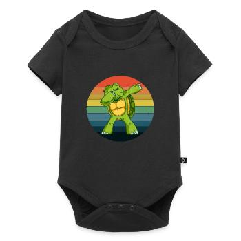 Turtles Sea Creatures Ocean - Baby Premium short-sleeve bodysuit - black - Front